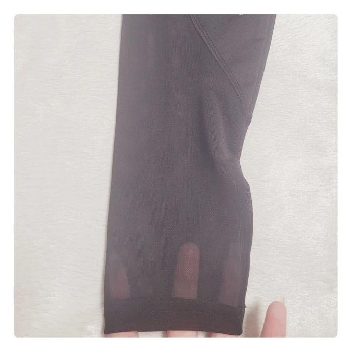 Legging de sport noir tulle transparent - photo numéro 2