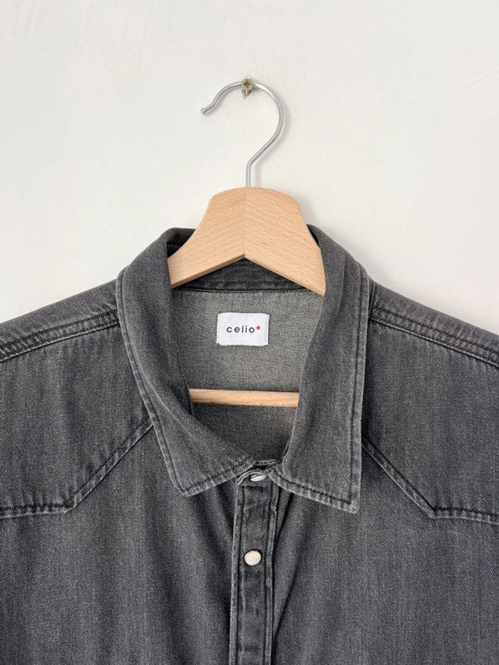 Chemise masculine en jean Celio - photo numéro 6