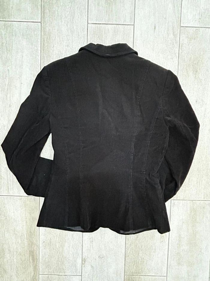 Veste velours noire Zara S - photo numéro 3