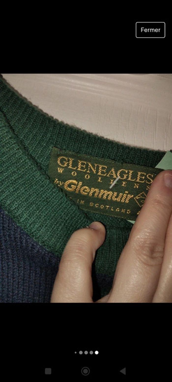 Pull golf pure laine vierge taille 44 vert brodé gleneagles glenmuir - photo numéro 9