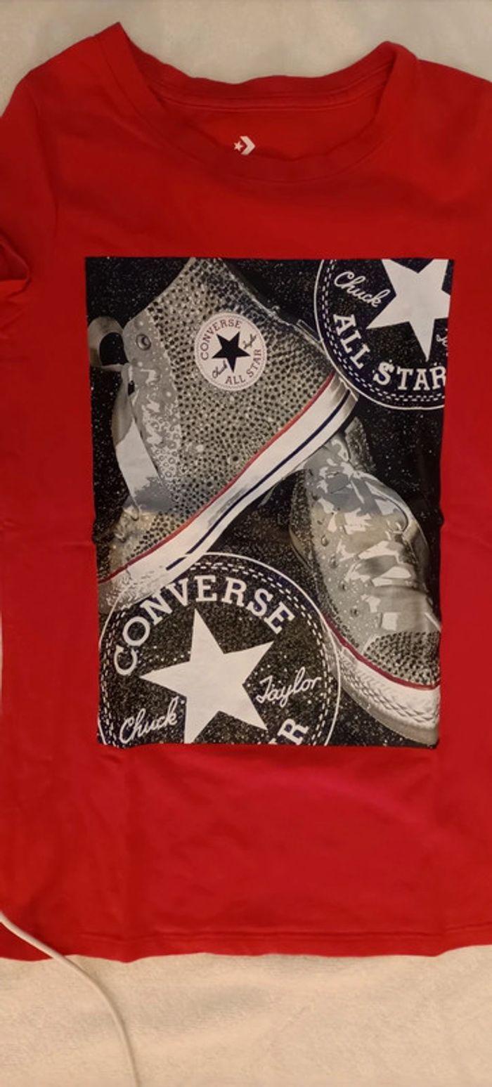 T-shirt converse 8/10 ans - photo numéro 2