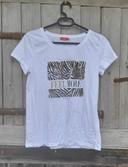 Tshirt blanc en coton « Feel More» T38-40