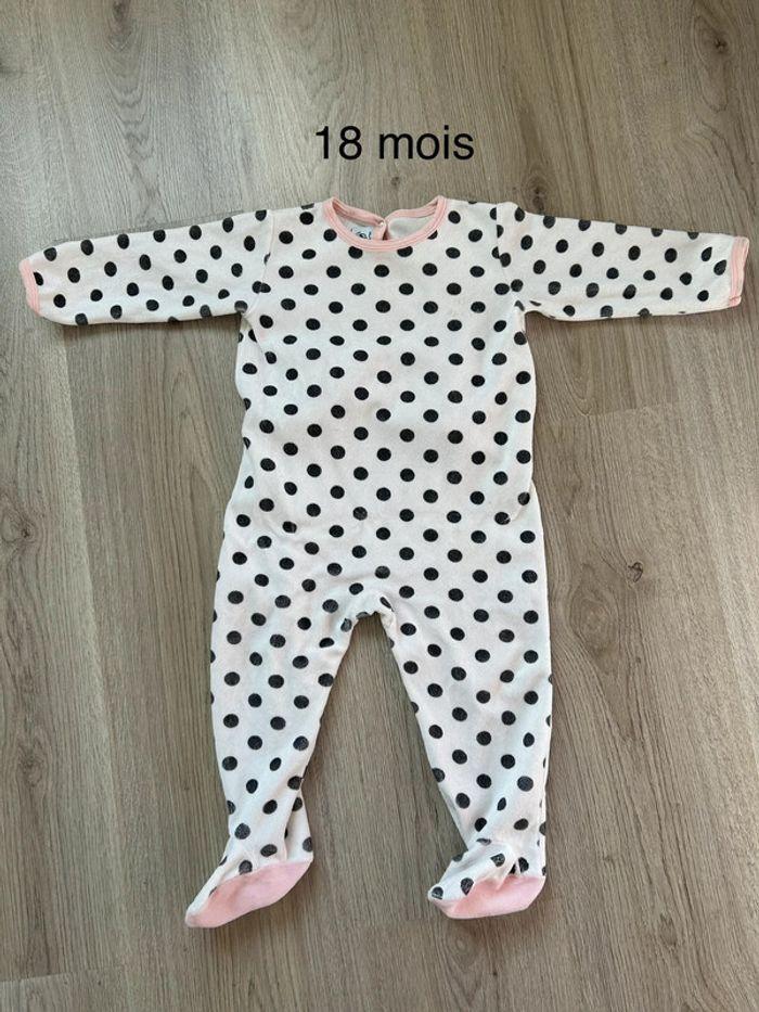 Pyjama velours 18 mois Petit Bateau - photo numéro 1