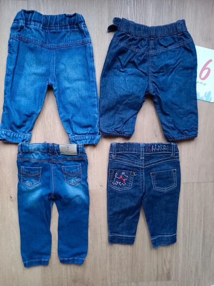 Lot 4 jeans 6 mois - photo numéro 2