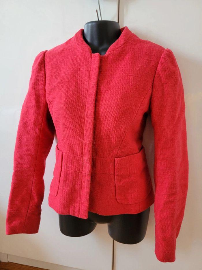 Veste femme manteau Maje rouge corail taille M/38/10 - photo numéro 1