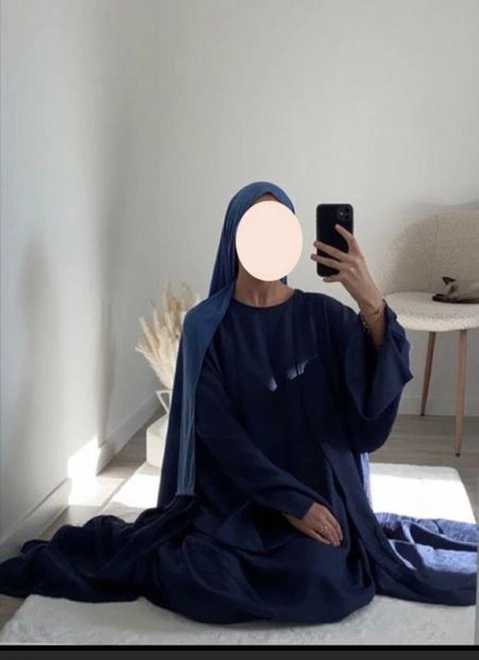 Ensemble kimo-abaya bleu navy 💙 - photo numéro 4