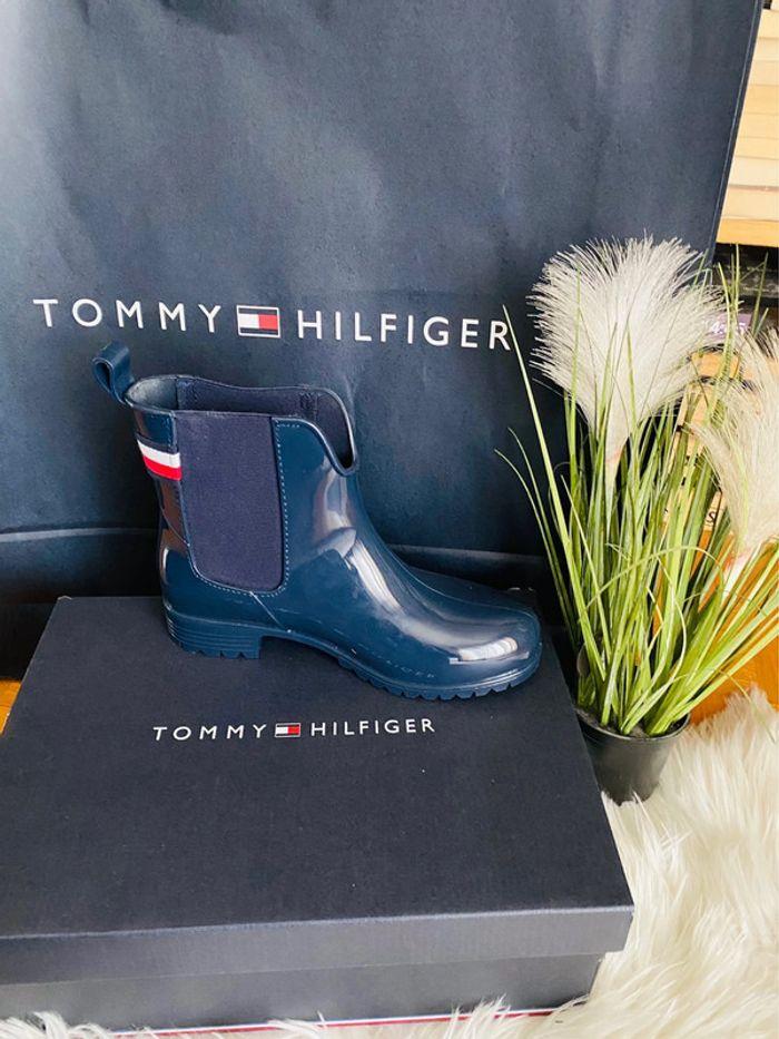 Bottes de pluie 36 Tommy Hilfiger neuves - photo numéro 1