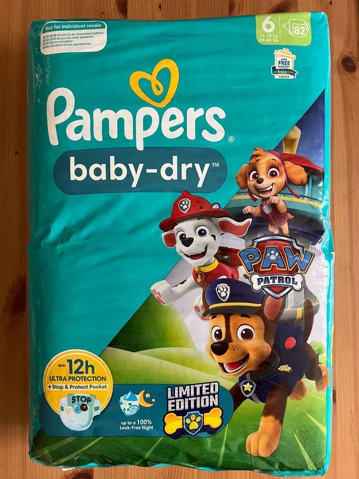 82 couches Pampers Baby Dry 6 Edition Paw Patrol - photo numéro 1