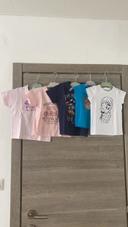 Lot de 5 tee shirt 2 ans