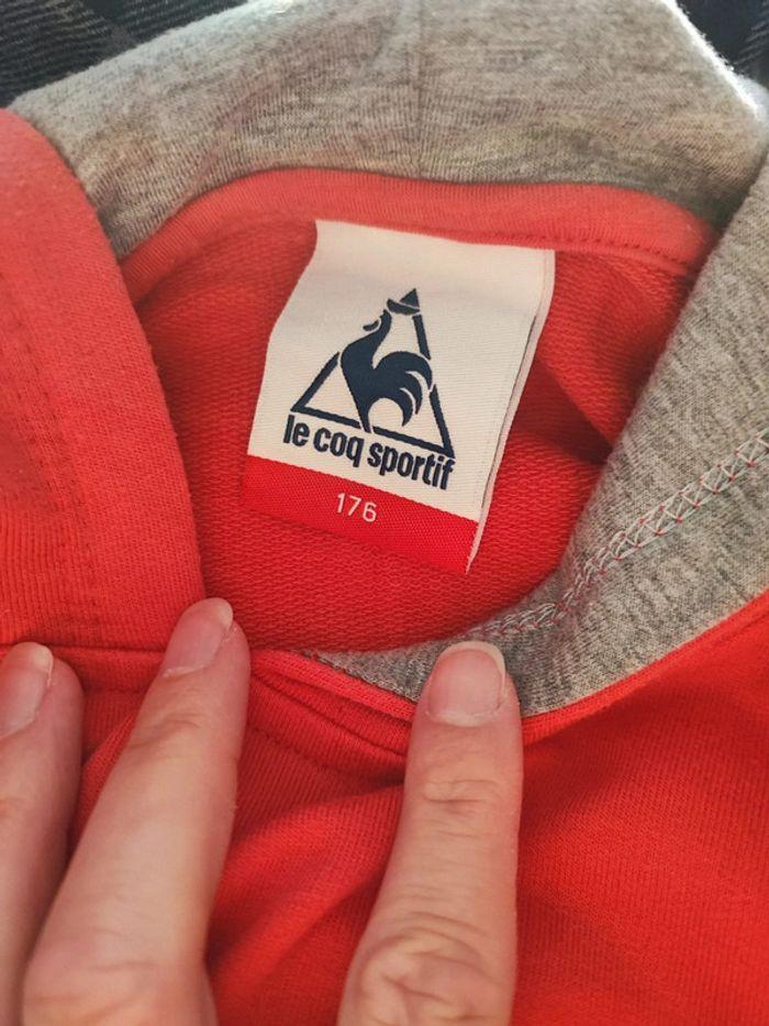 Sweat rose à capuche le coq sportif - photo numéro 3