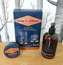 Tondeuse King C. Gillette + 2 lames + Nettoyant Visage & Barbe + Baume adoucissant pour barbe