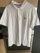 polo Lacoste XL blanc