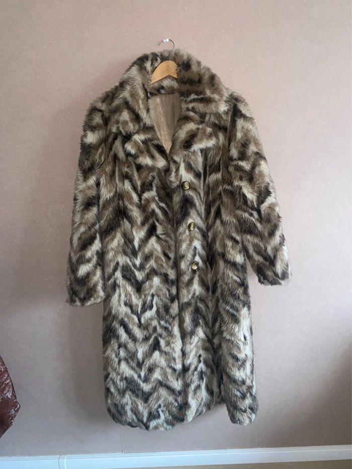 Long coat faux fur vintage - photo numéro 2