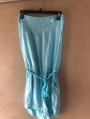 Combi short bustier bleu turquoise taille 36