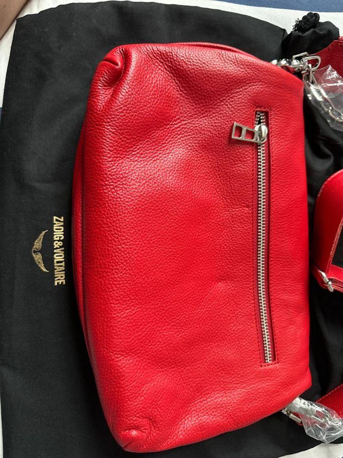 Sac Rocky Zadig et Voltaire cuir rouge - photo numéro 4