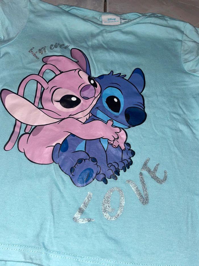 T shirt manches courtes  Angel & stitch 4 ans - photo numéro 2