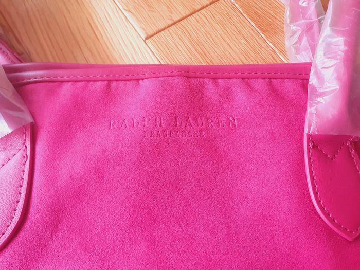 Ensemble Sac et Trousse "RALPH LAUREN" Rose Fuschia neuf sous blister. - photo numéro 6