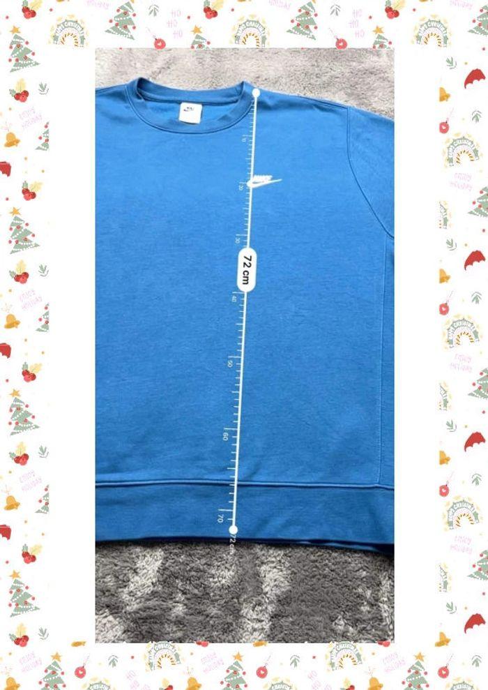 👕 Sweat à capuche Nike logo Brodé Bleu Taille XL 👕 - photo numéro 3