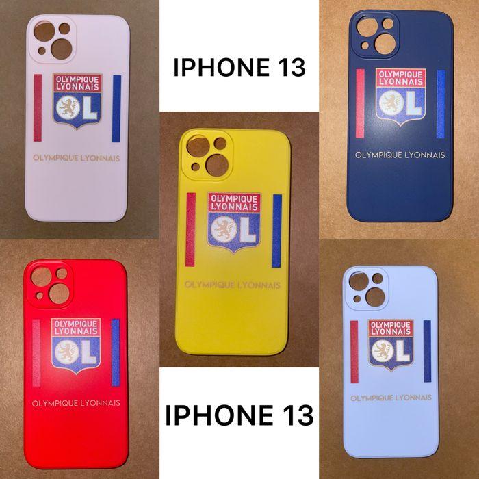 Coque iPhone 13 - Lyon 🔴🔵- 5 coloris disponibles - photo numéro 1