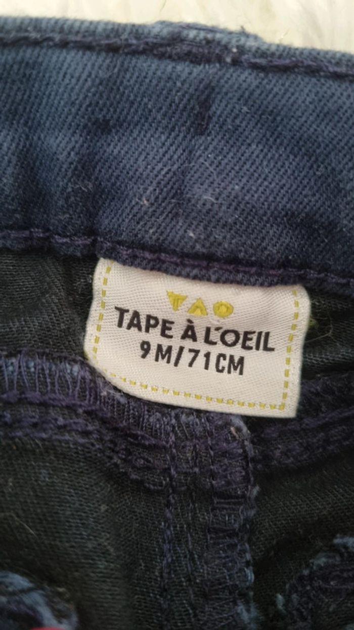 Joli pantalon tape à l'œil taille 9 mois - photo numéro 3