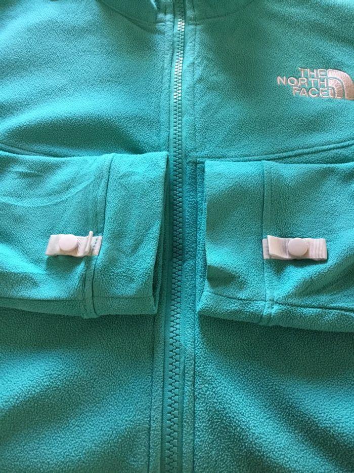 Veste polaire pour femme The North Face turquoise taille M 093 - photo numéro 6