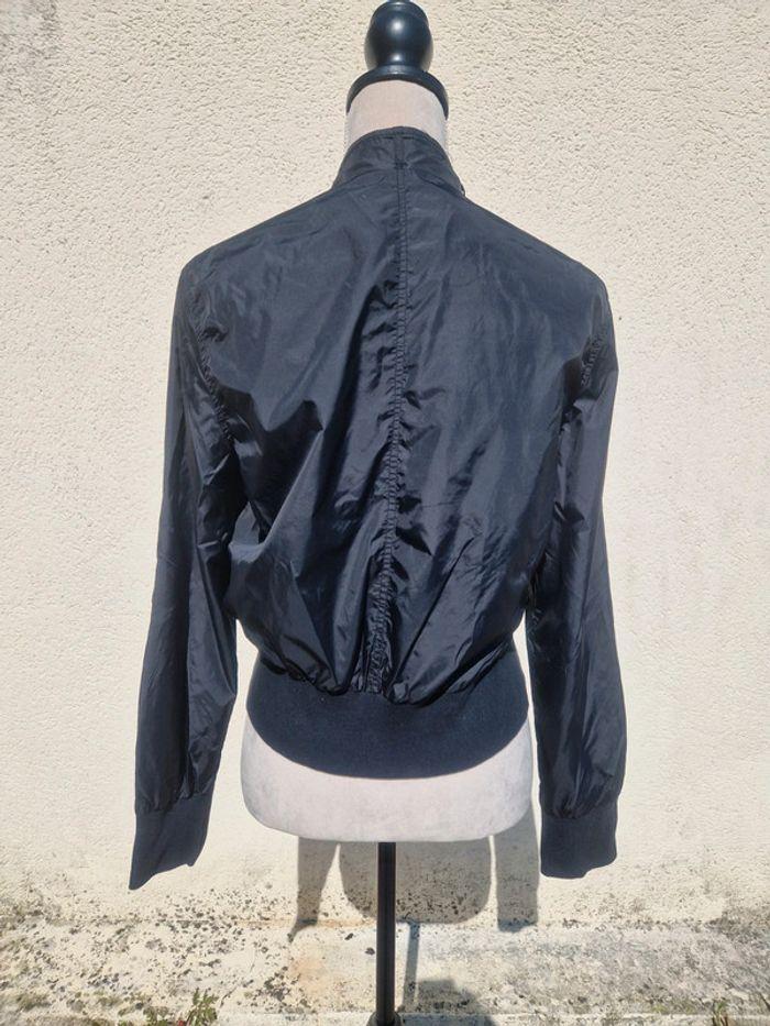 Veste bomber court noir - photo numéro 2