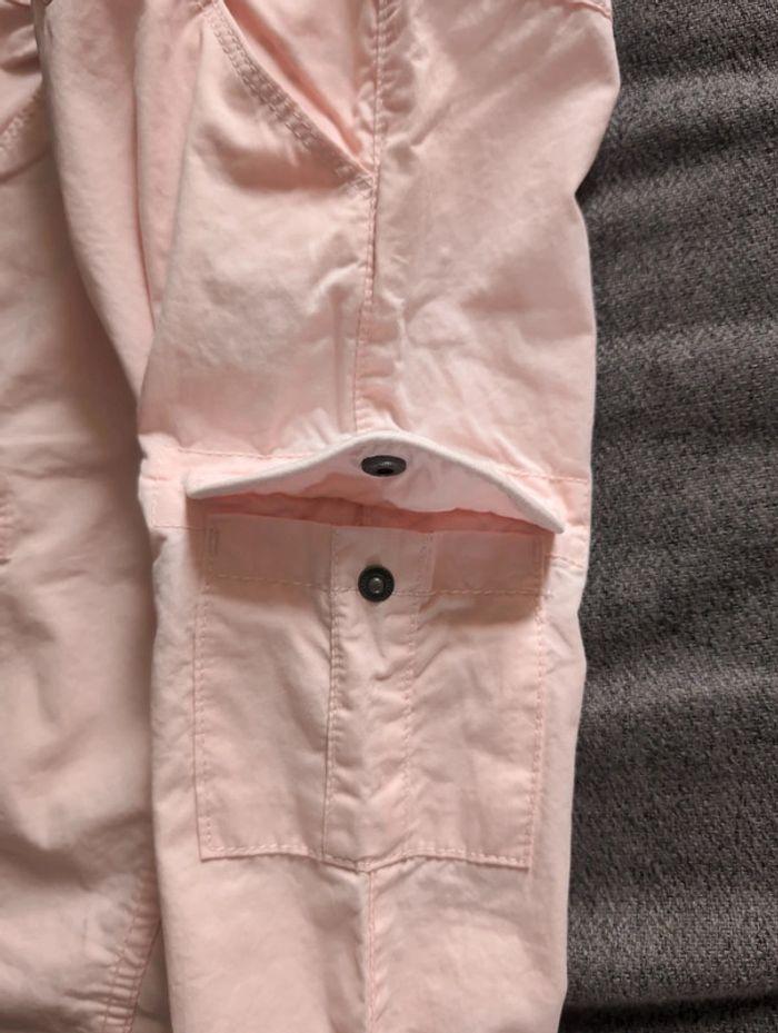 Pantalon fille rose clair type cargo, de marque Galeries Lafayette taille 5 ans - photo numéro 3