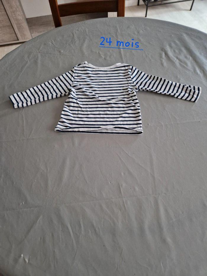 Tee shirt longue manche 24 mois - photo numéro 2