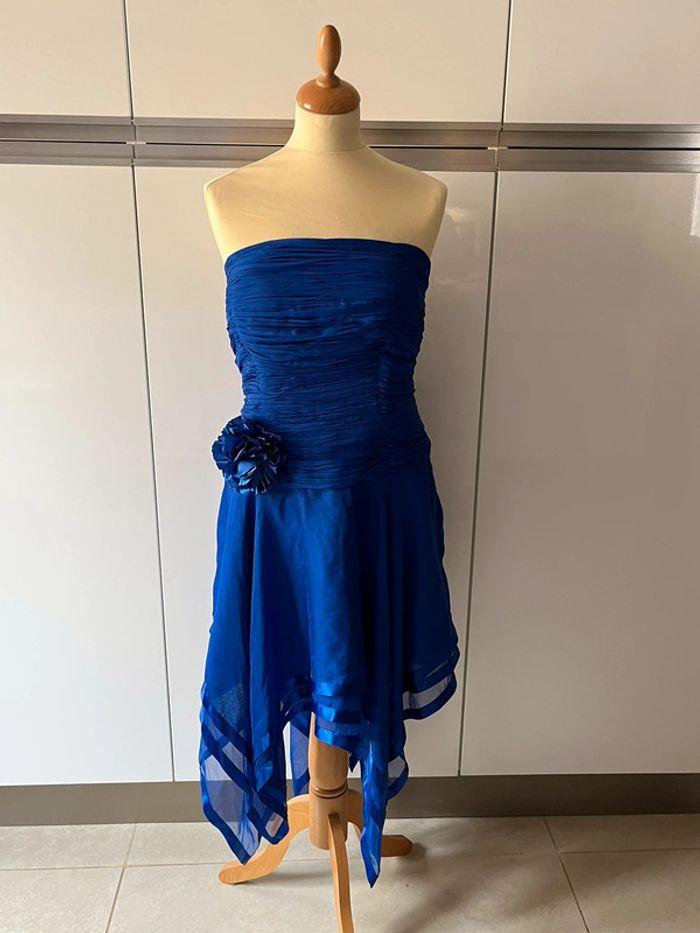 Robe cocktail, mariage bleu taille 44 - photo numéro 1