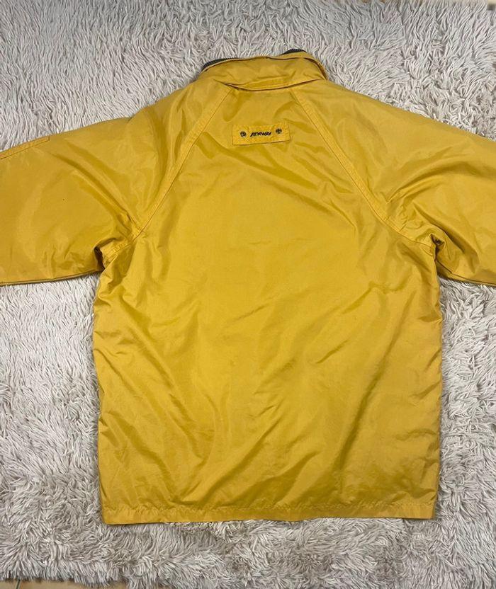 Veste parka k-way kway vintage jaune Xl imperméable doudoune - photo numéro 8