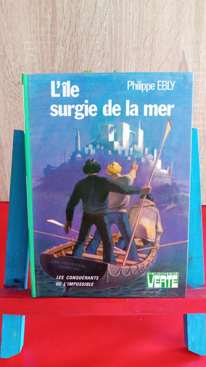 L'île surgie de la mer, Philippe Ebly, 1982, bibliothèque verte - photo numéro 1