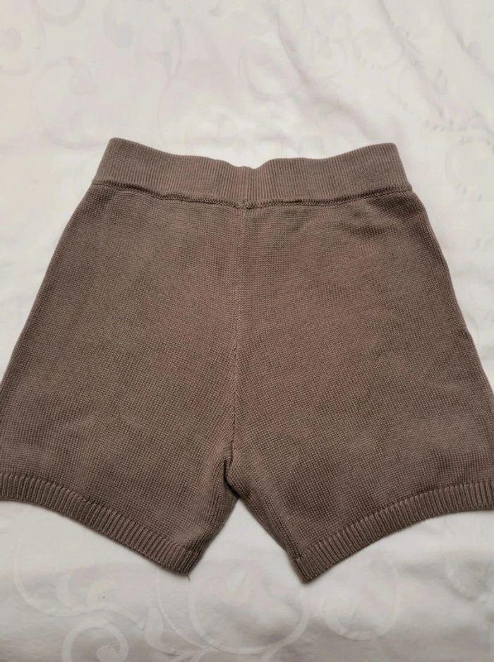 Short en tricot taille haute Pimkie M 38 marron clair - photo numéro 4