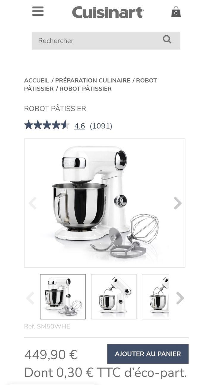 [Neuf] Robot Cuisinart SM50WHE - photo numéro 2