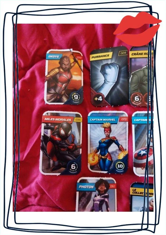 Lot 8 cartes de collection Marvel Avengers - photo numéro 3