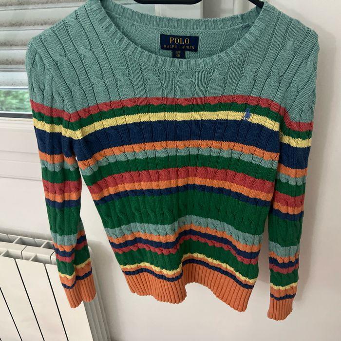 Pull Ralph Lauren véritable, multicolore taille 8 ans en très bon état - photo numéro 6