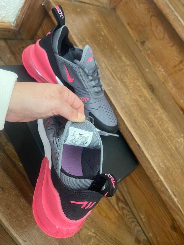 Basket nike 27c gris et rose - photo numéro 3