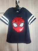 T shirt spiderman reversible 8 ans Orchestra