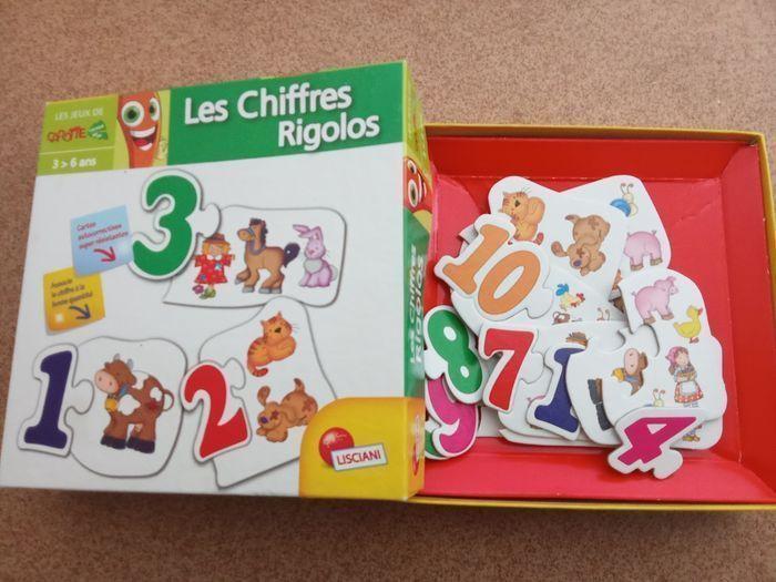 Boîte Puzzle chiffres,  boîte d'origine dès la maternelle, complet, apprentissage mathématiques, dès 3 ans, boîte d'origine - photo numéro 1