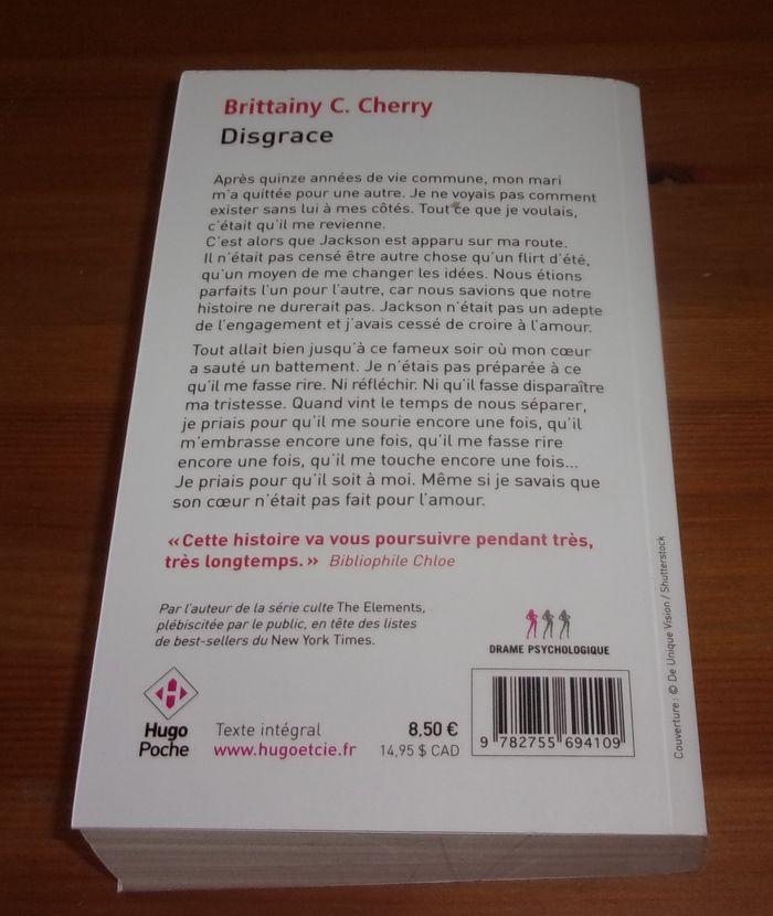 Disgrace de Brittainy C. Cherry new romance - photo numéro 2