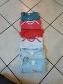 Lot 6bodys manches longues absorba et petit bateau 18mois