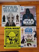 Lot livres encyclopédies Star Wars Lucas films Disney Clone Wars stickers univers Jedi Sith