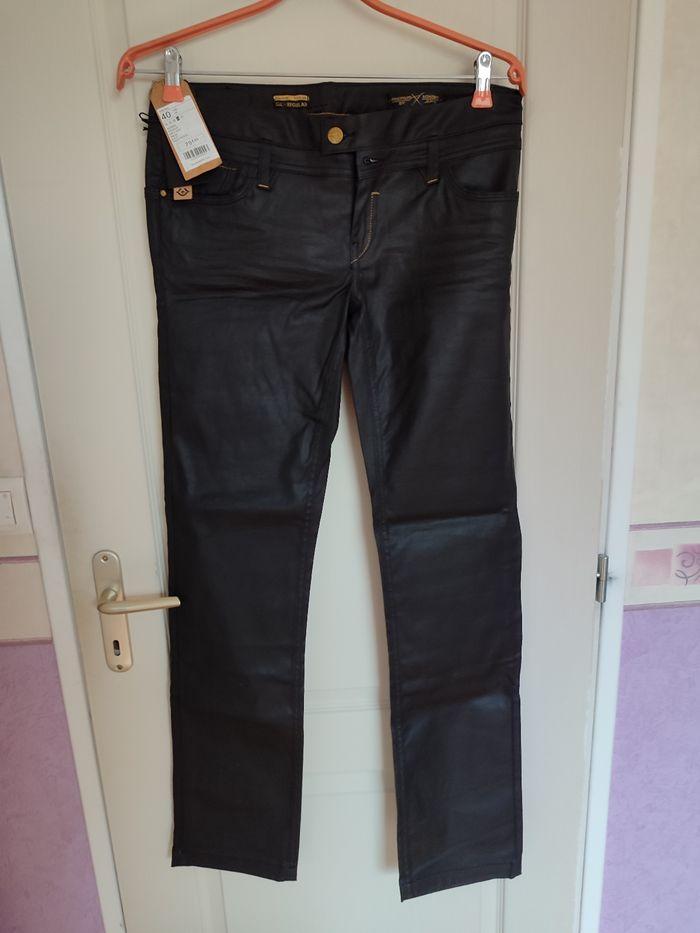 Pantalon femme simili cuir noir bonobo - photo numéro 1