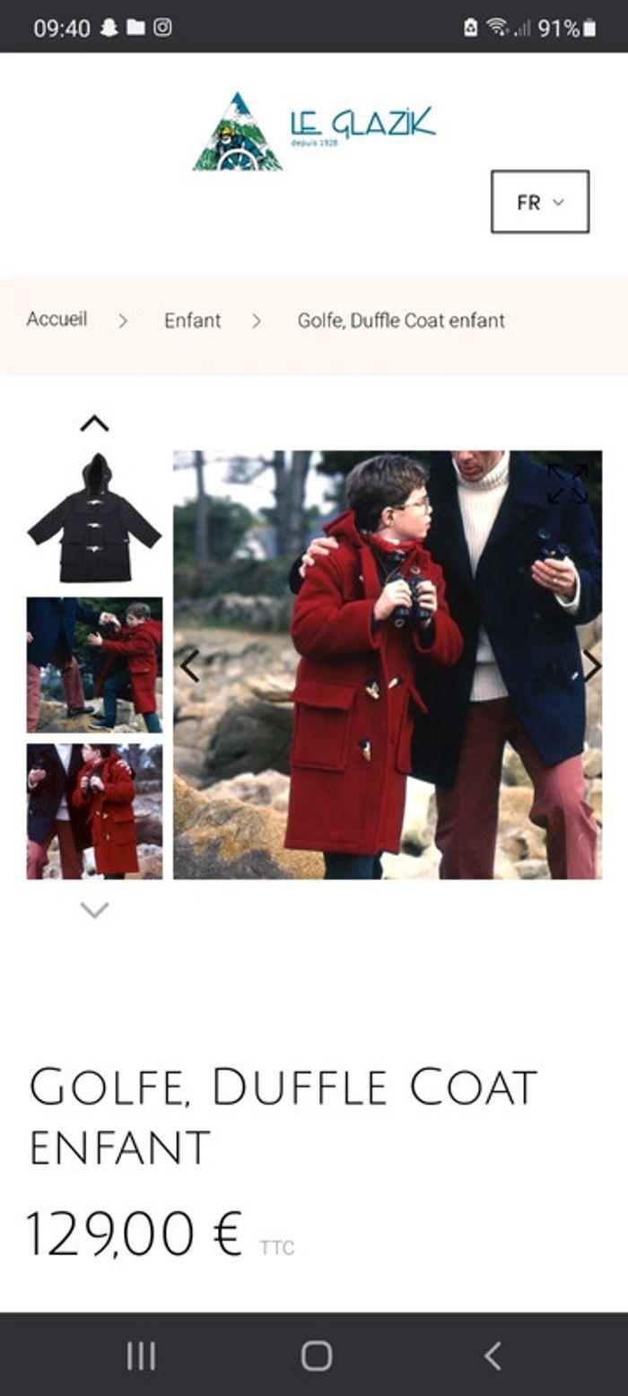 Manteau duffle-coat Le glazik 2ans fille - photo numéro 11