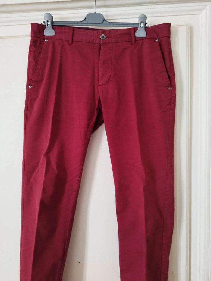 Pantalon Chino devred bordeaux - photo numéro 1