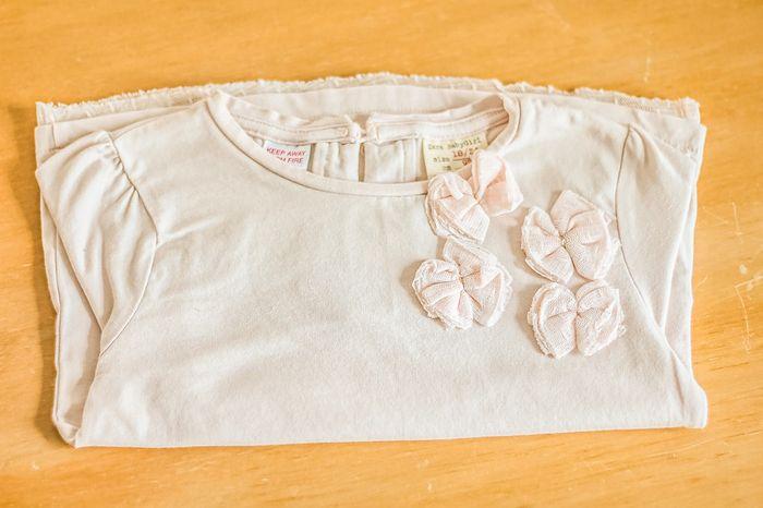 T-shirt manches longues rose très pâle nœuds, Zara, 24 mois - photo numéro 5