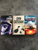 Lot de 3 romans (thriller): Tom Clancy / Robin Cook / John Grisham