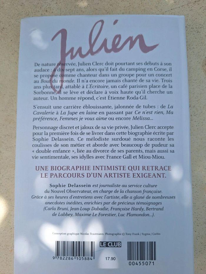 Livre biographie Julien clerc - photo numéro 3