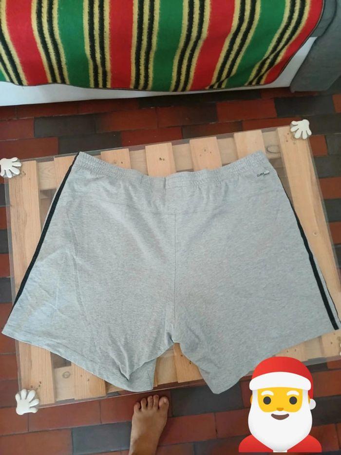 Short adidas gris climalite Cotton XXL - photo numéro 4