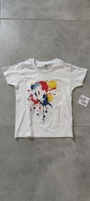 T-shirt blanc foot garçon 4 ans