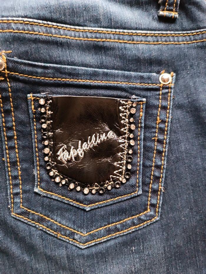 Jeans slim bleu foncé marque Farfallina - taille 40 - photo numéro 3